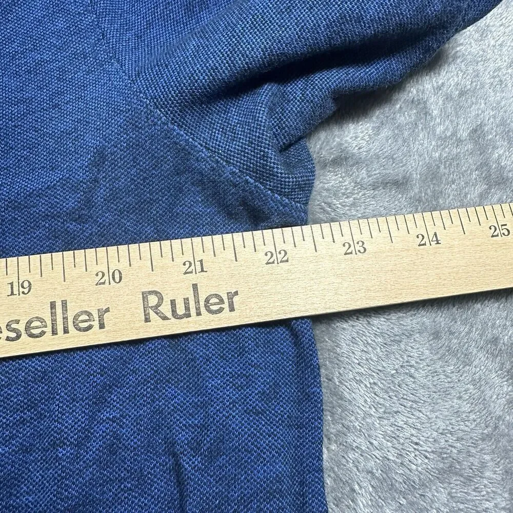 Banana Republic Shirt Men's XL Navy Blue Slim Fit Pique Polo Logo Short‎ Sleeve